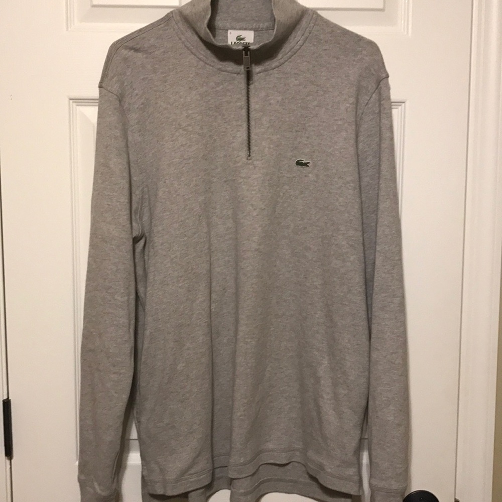 Men's Lacoste Cotton Half Zip Pullover-6/L